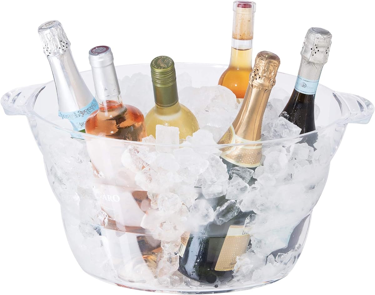 Acrylic Beverage Tub with Handles product photo Main image