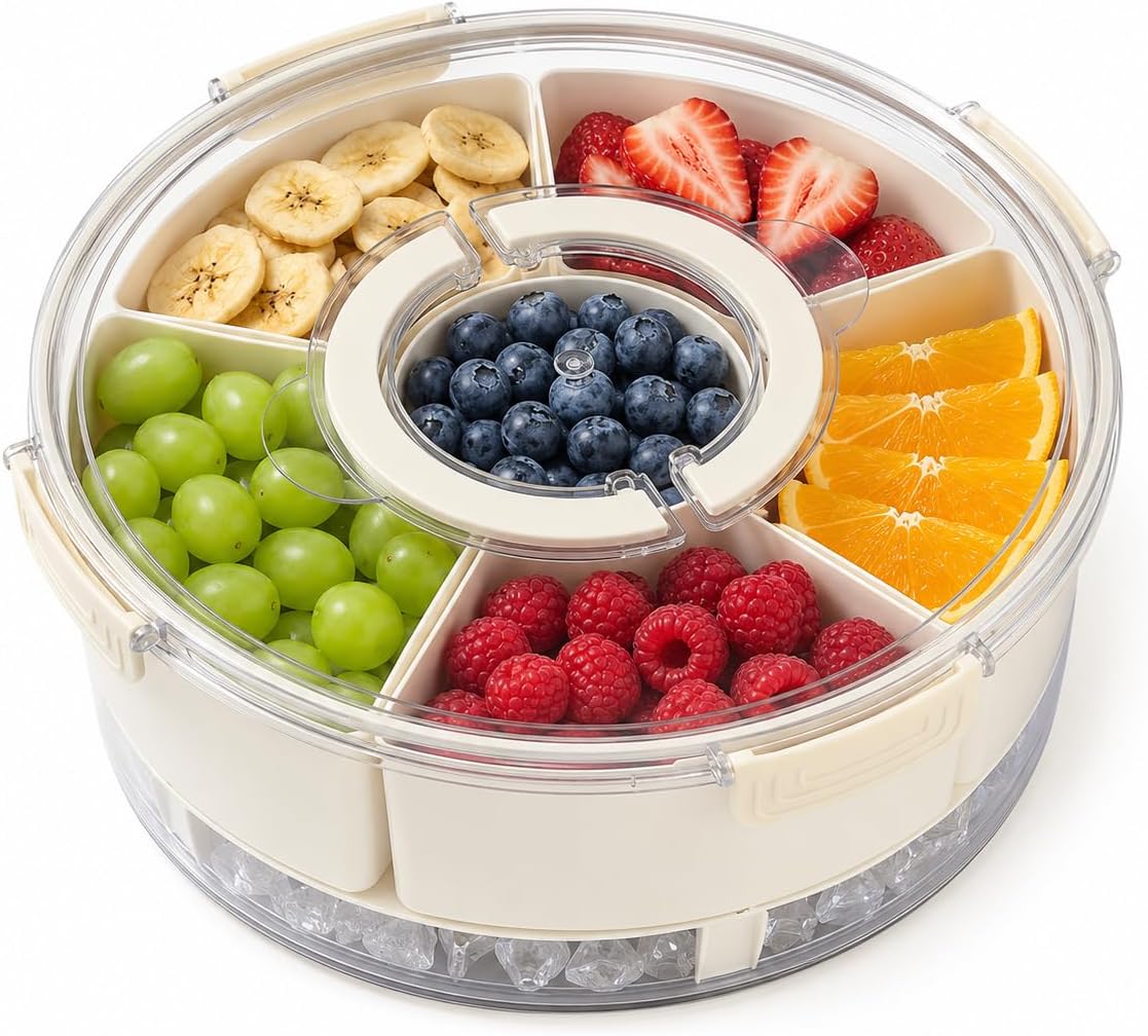 Divided Snack Tray with Ice Base product photo Main image