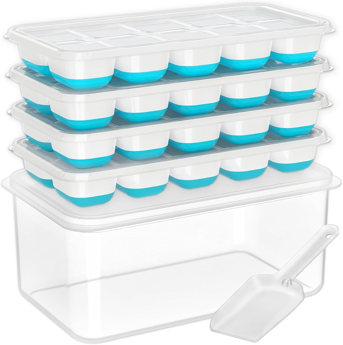 Ice Cube Storage Box with Lid product photo Main image