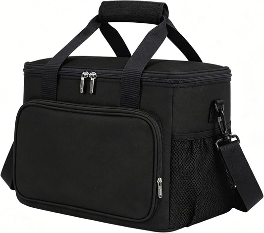 Navy Blue Insulated Cooler Tote Bag 24-Can product photo