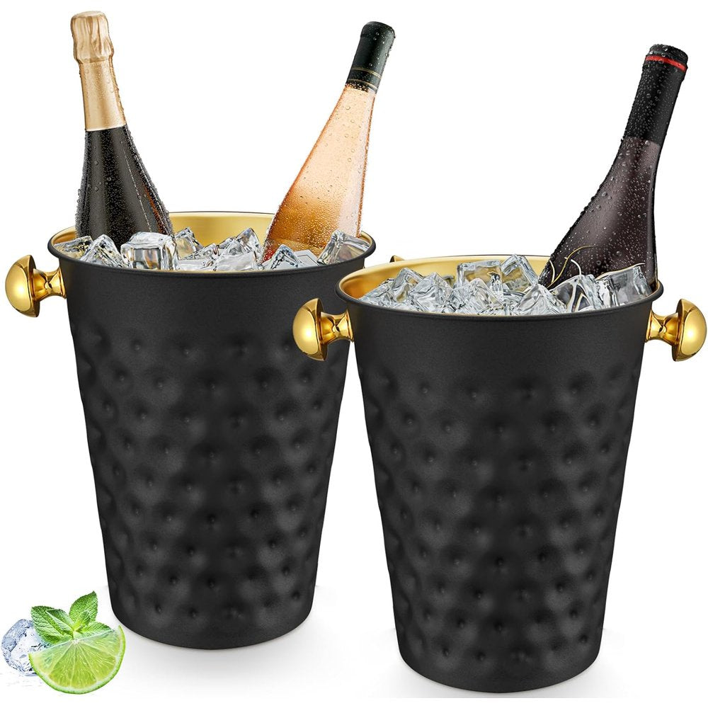 Hammered Metal Ice Bucket 2.5 Qt product photo Main image