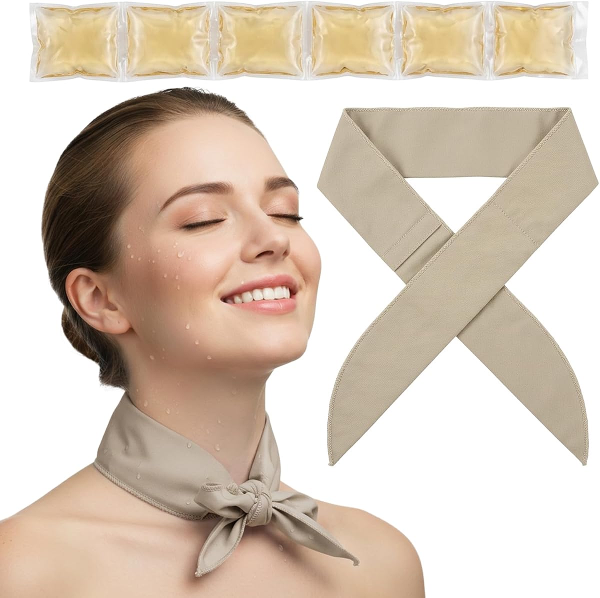 Neck Cooling Wrap Reusable Gel product photo Main image