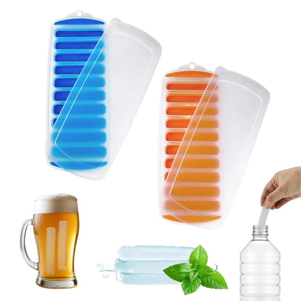 Flexible Silicone Ice Tray Set 2-Pack 14-Cavity product photo