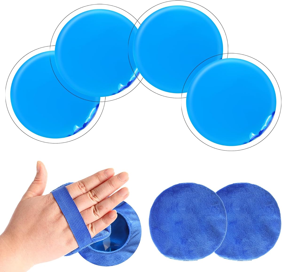 Reusable Round Gel Chill Pack 6-Inch 2-Pack product photo