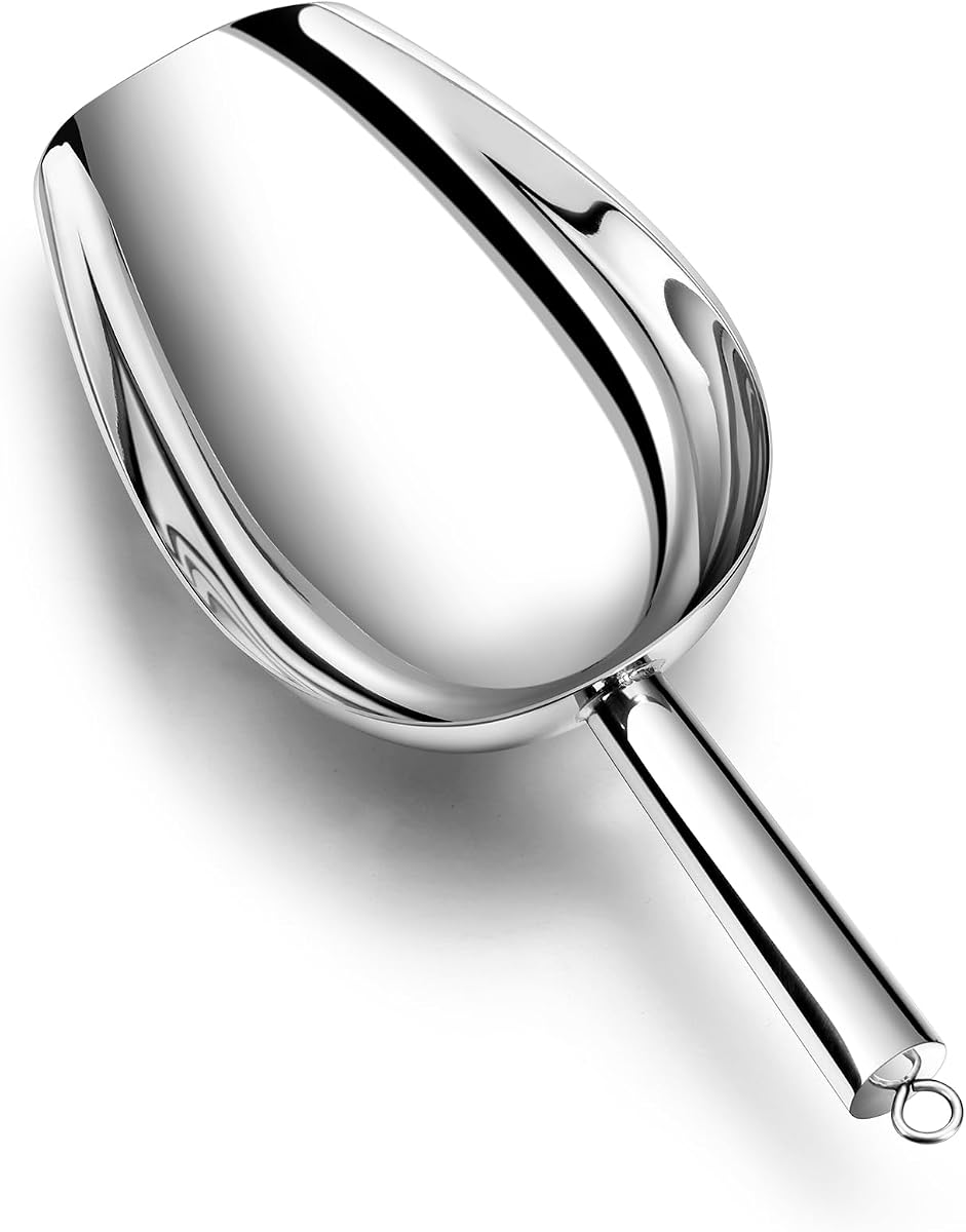 Wide-Mouth Stainless Steel Ice Scoop 64 oz product photo Main image